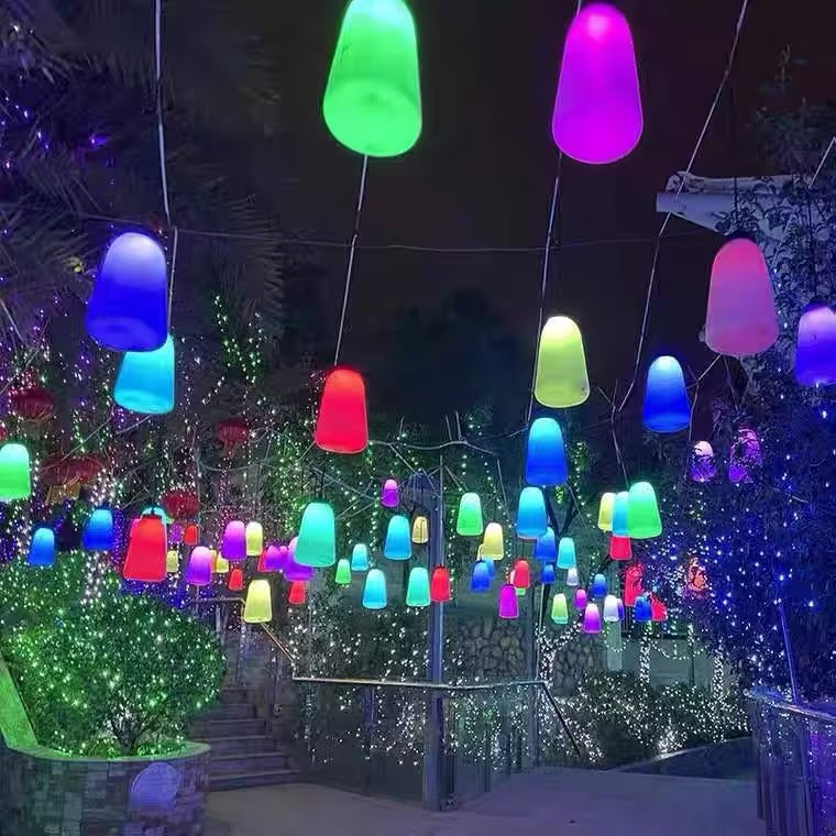 Magic Hanging Festival Decoration Light Outdoor Waterproof RGB Color Changing Ambient Decorative