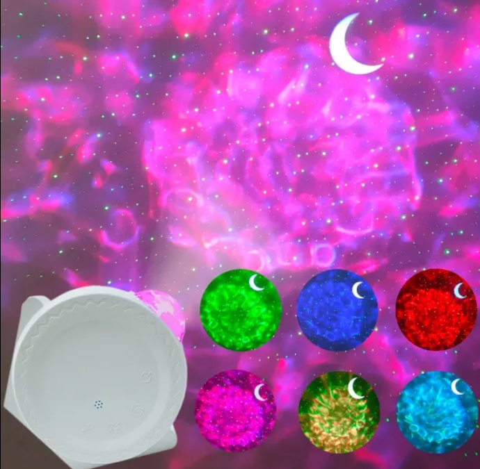 USB Moon Star Light Projector LED Night Light Touch Table Lamp Laser Ambient Projection Wireless Decorative Indoor Room Light