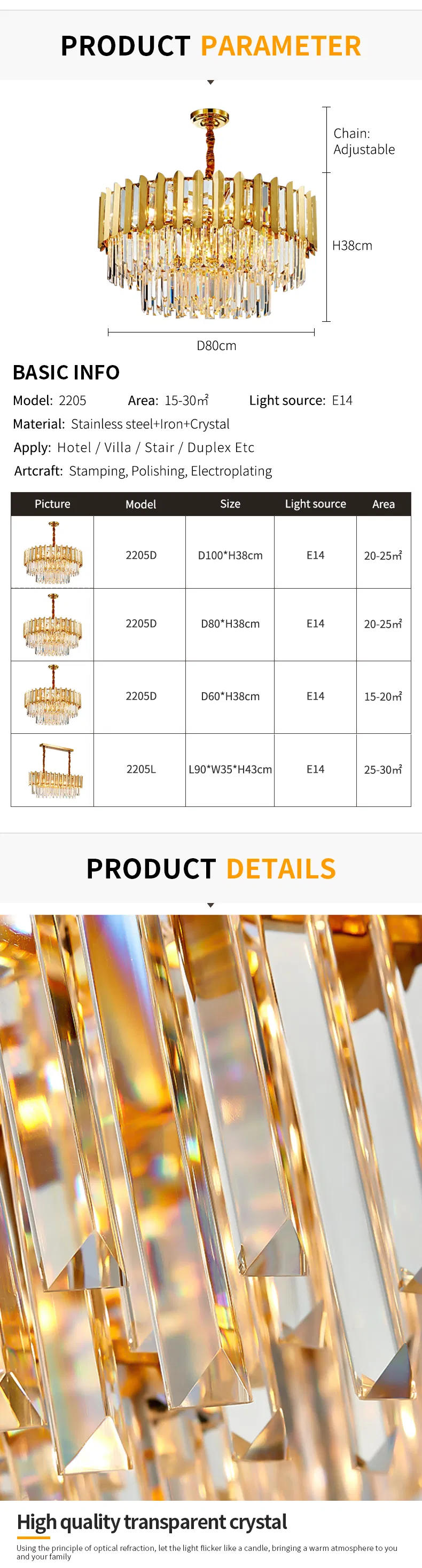 Leather Luminous Crystal Lamp Decorative Ring Lighting for Live Room Modern Chandelier