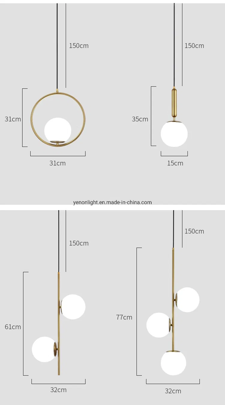 LED Decorative Lighting Pendant Light Around Circle Glass Chandelier Lighting