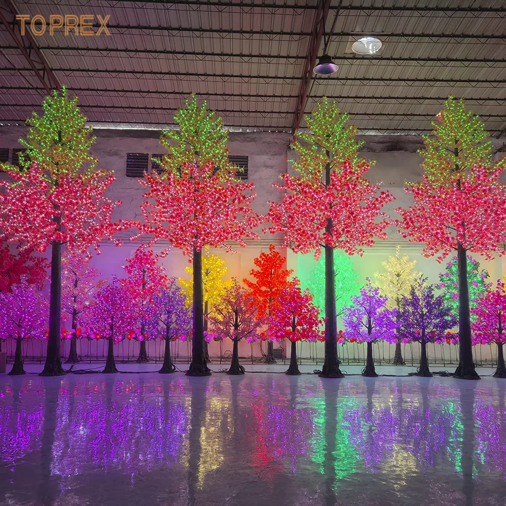 Decorative Artificial Blossom Cherry Flower LED Tree