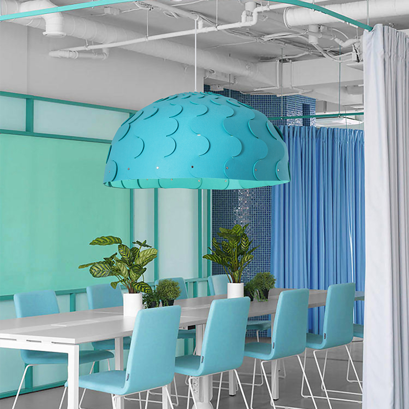 Customized Engineering Sound-Absorbing Felt Large Chandelier Fashion Design Living Room Office Restaurant Decorative Lighting