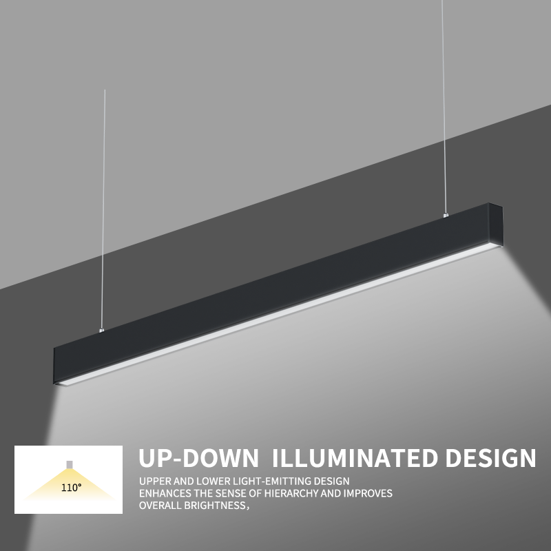 Building Decorative Indoor Home Office Ceiling Pendant Aluminum Lighting Fixtures Recessed Led Linear Light