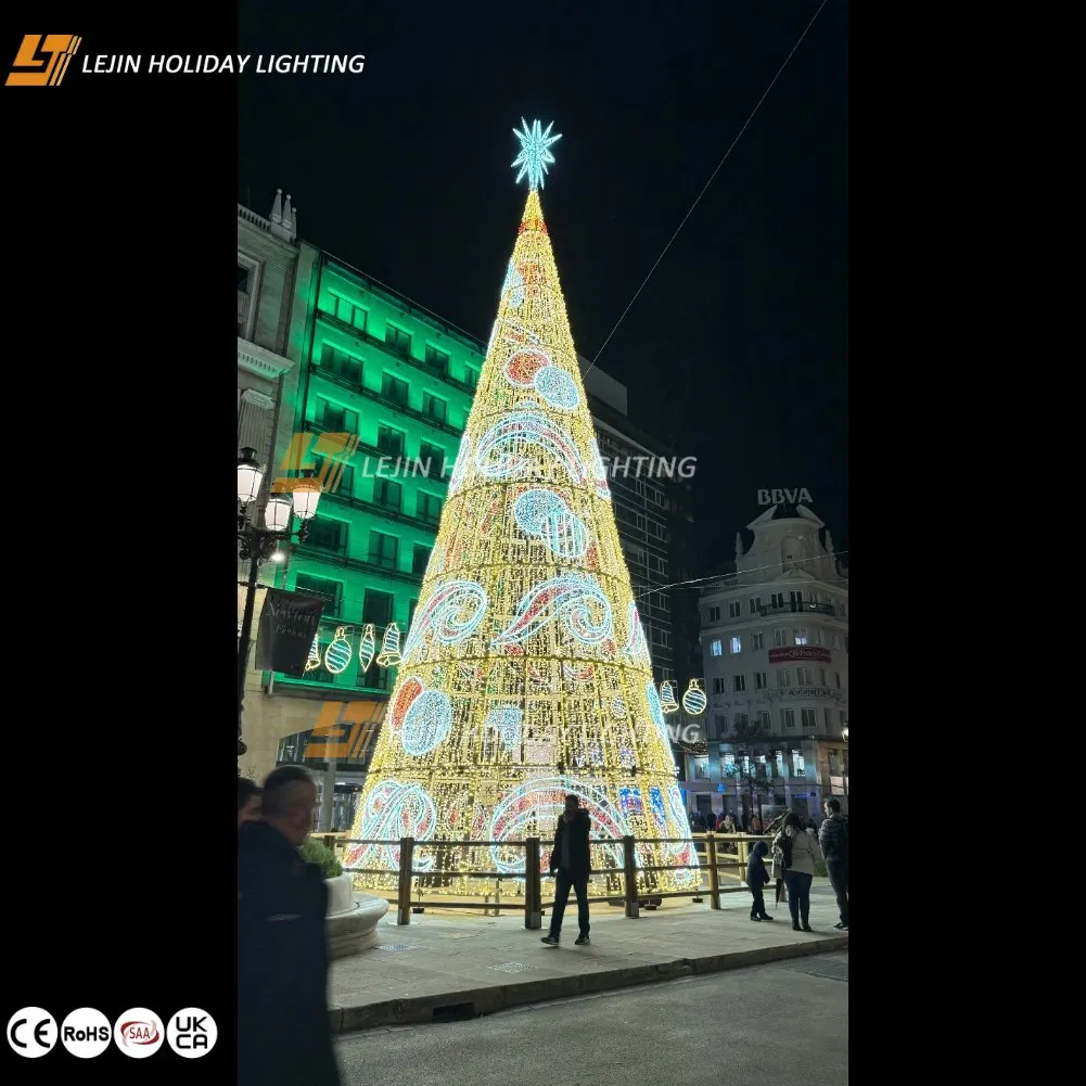 Fastival Outdoor Customized Shopping Mall Decorative Lighting Luces Navidad LED Christmas Tree