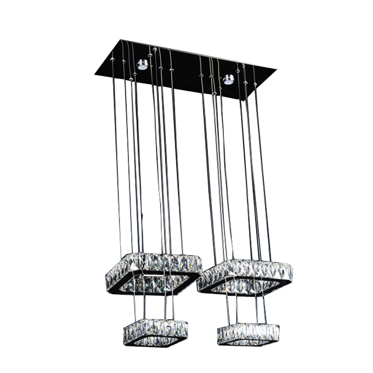 Crystal Modern LED Restaurant House Decorative Pendant Lights Aluminum Pendant Lighting