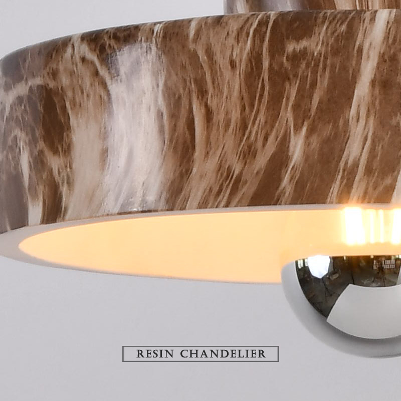 Modern Nordic Resin Poly Decorative Hanging Lamp Terrazzo Lighting