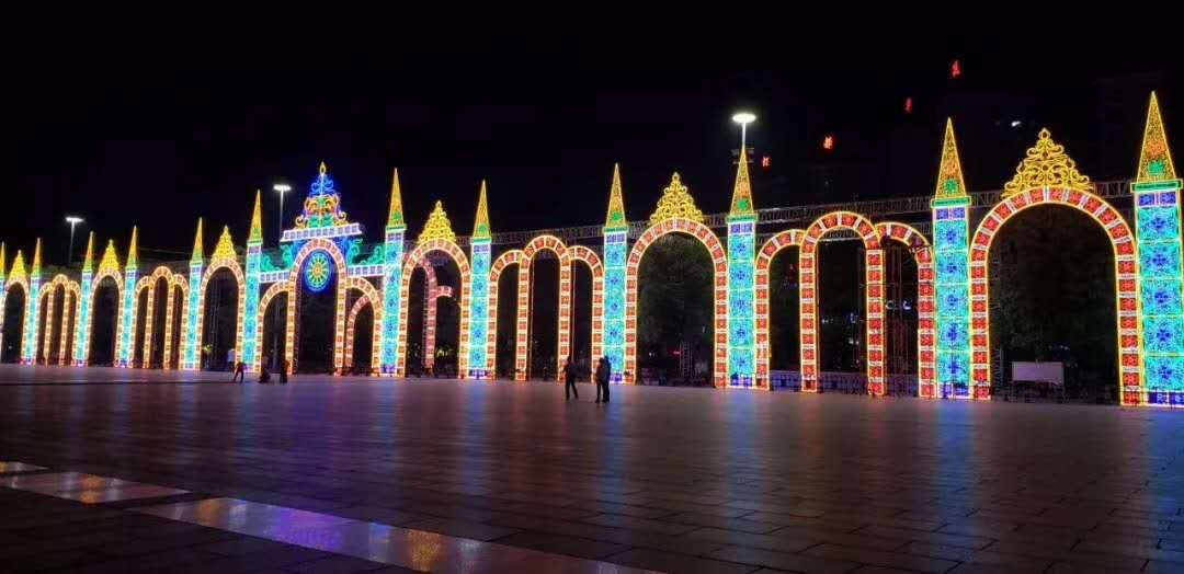 LED Castle Lighting LED Holiday Decorative Lighting Project with Controlling System