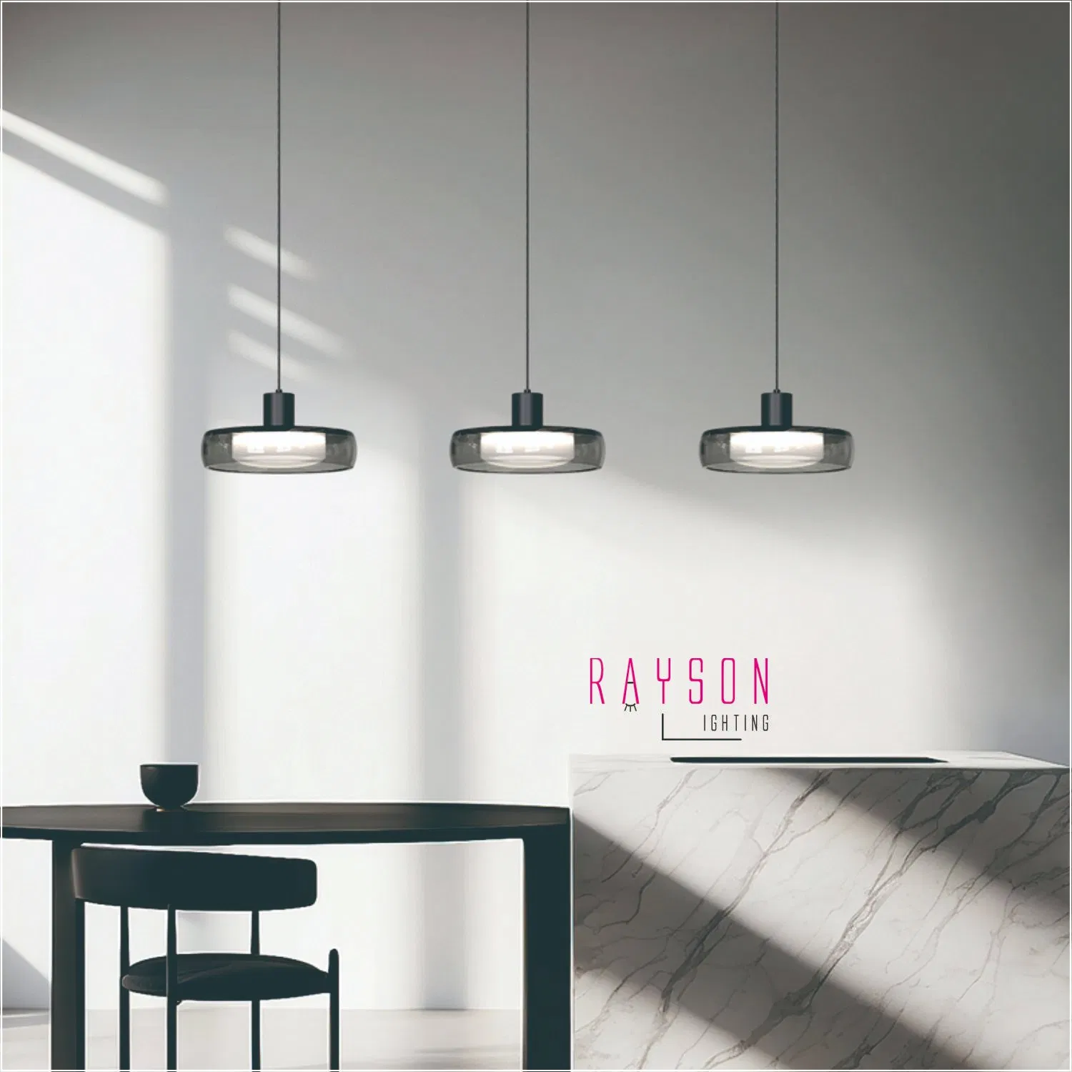 Indoor CCT LED Creative Chandelie Luxury Decorative Glass Pendant Lamp restaurant Lighting (1153)