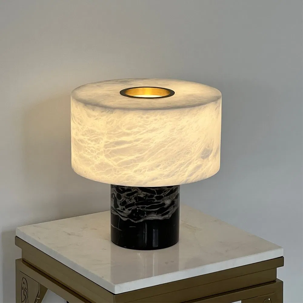 Modern Simple Marble Table Lamp Living Room Hotel Art Decorative Cordless Desk Lighting