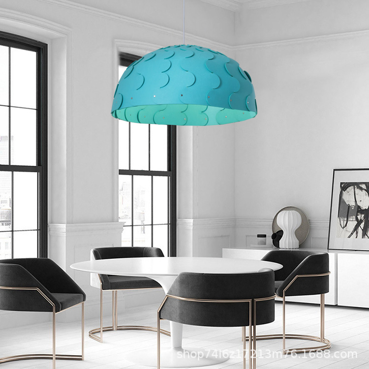 Customized Engineering Sound-Absorbing Felt Large Chandelier Fashion Design Living Room Office Restaurant Decorative Lighting