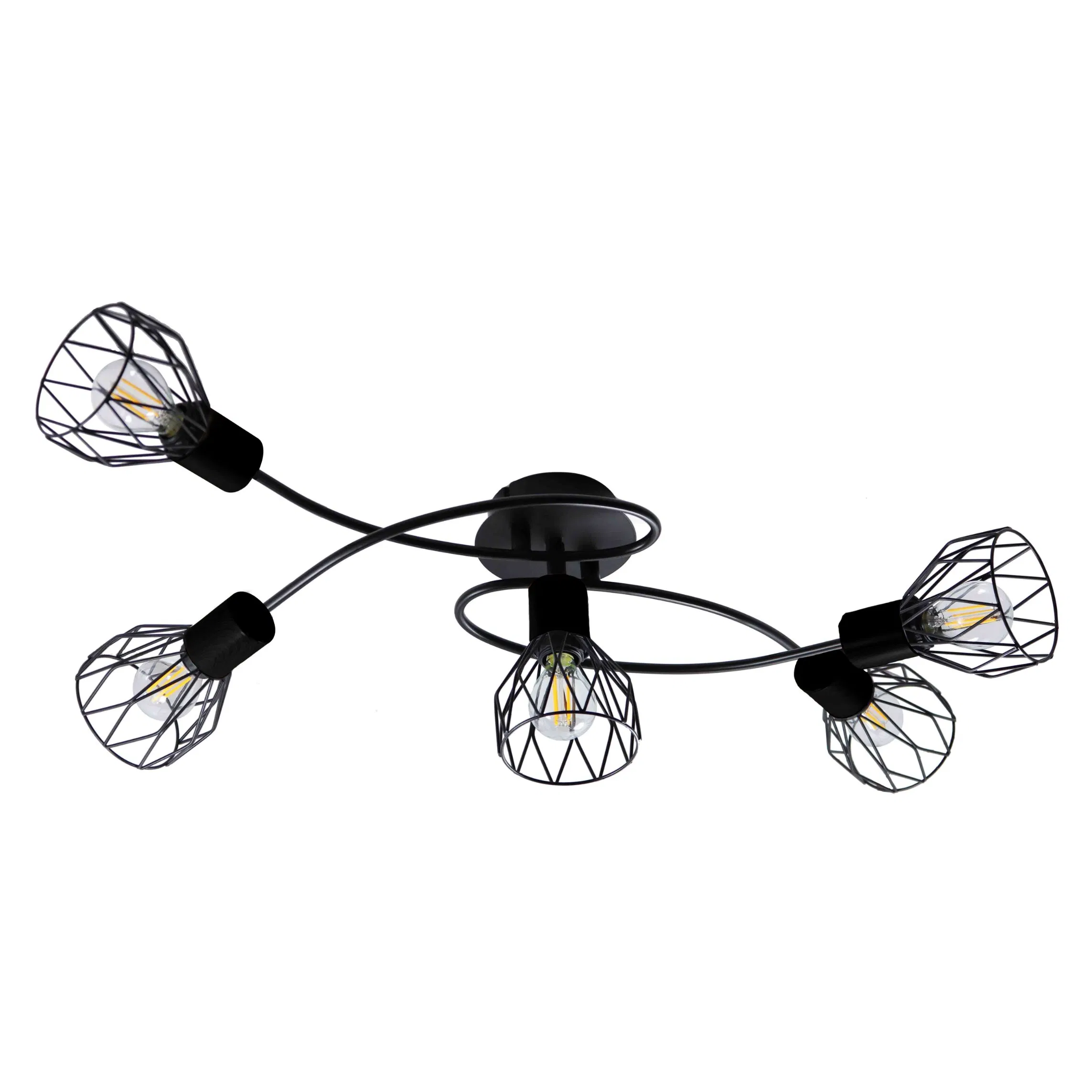 Metal Iron E14 Bulb Hanging Light Modern Wall Sconce Lamp LED Decorative Wall Light Track Lighting