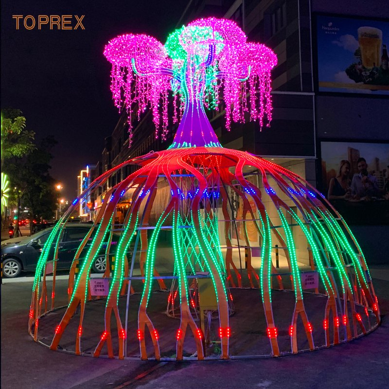 Large Custom Modern Crystal Decorative LED Neon Flex Rope Motif Lighting