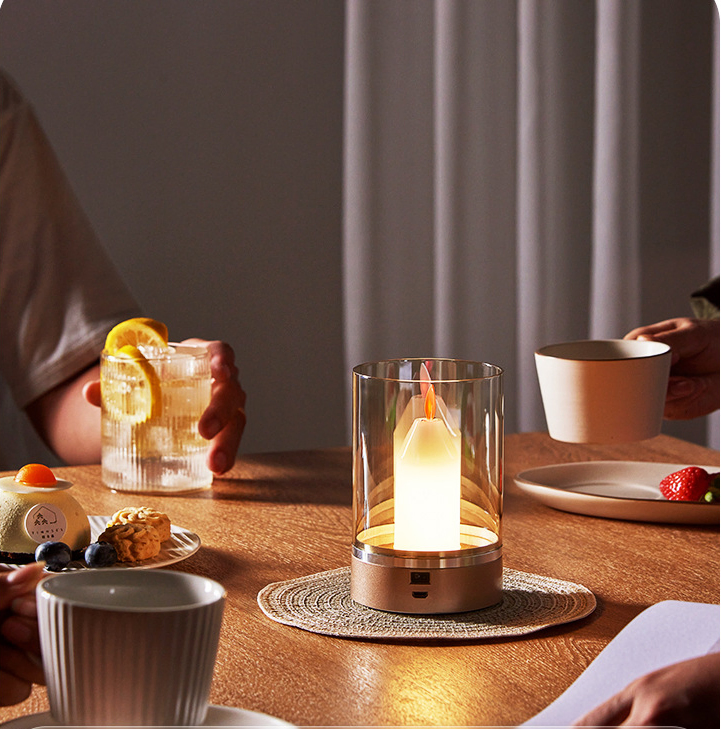 LED Ambient Light Decorative Lamp Table Lamp Bedroom Romantic Sensor Lamp Bedside Lamp Candle Light