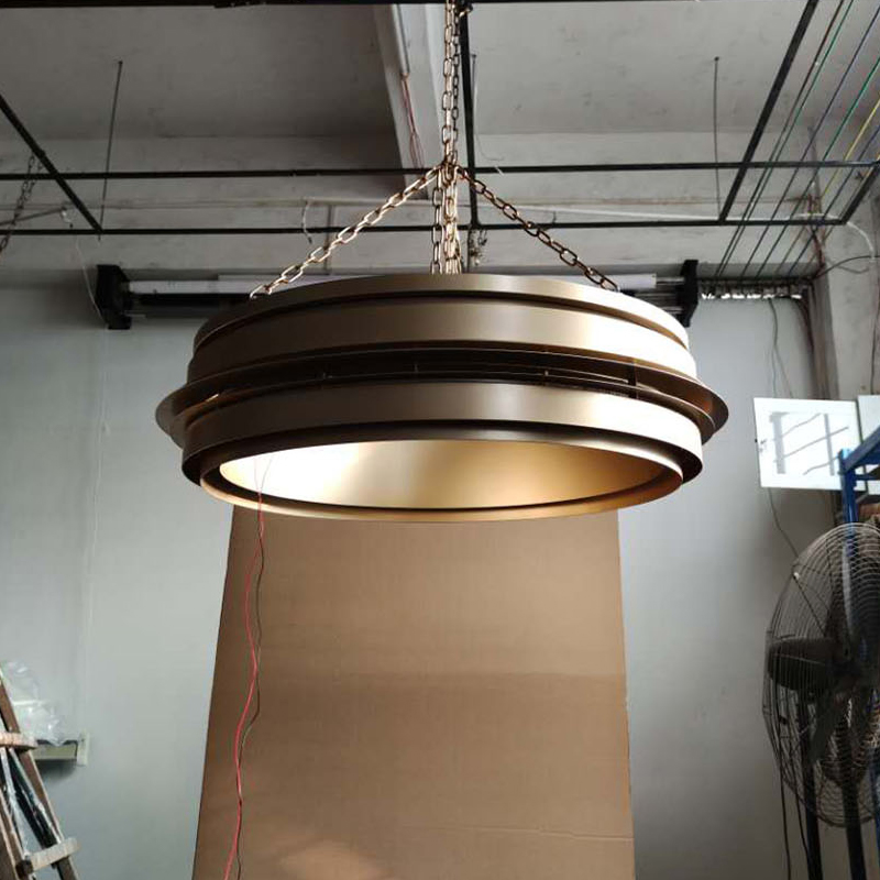 Custom High-End Household Stainless Steel Decorative Chandelier Hotel Project Indoor Lighting