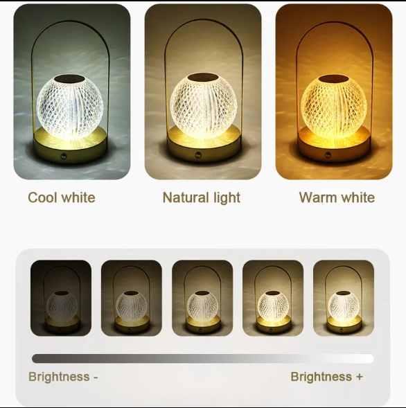 Lighting Luxury European Crystal Bedroom Bedside Table Lamp Nordic Warm Simple Creative Hotel Decorative Bedside Lamp