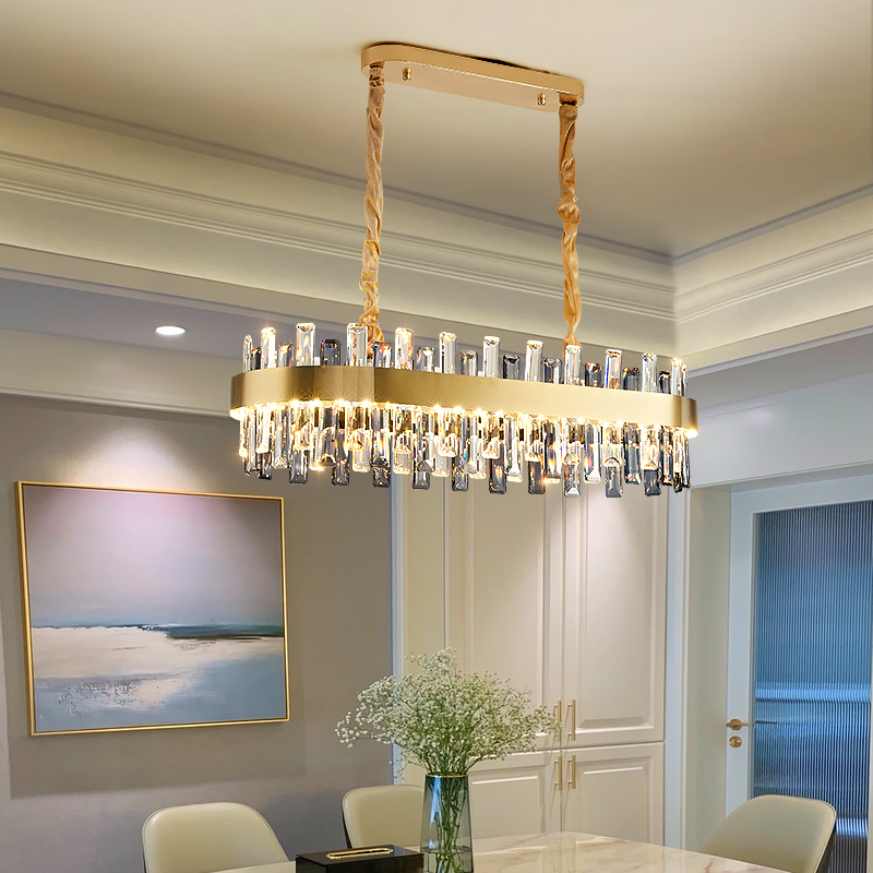 Creative Modern LED Round Big K9 Crystal Chandelier Dining Room Ceiling Light Hotel Restaurant Indoor Home Decorative Lamp Pendant Lighting (ZY-QS-0056)