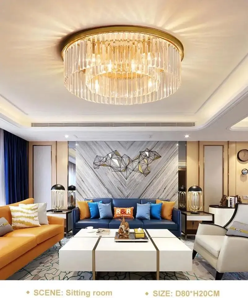 Crystal Ceiling Lamp Detail 1