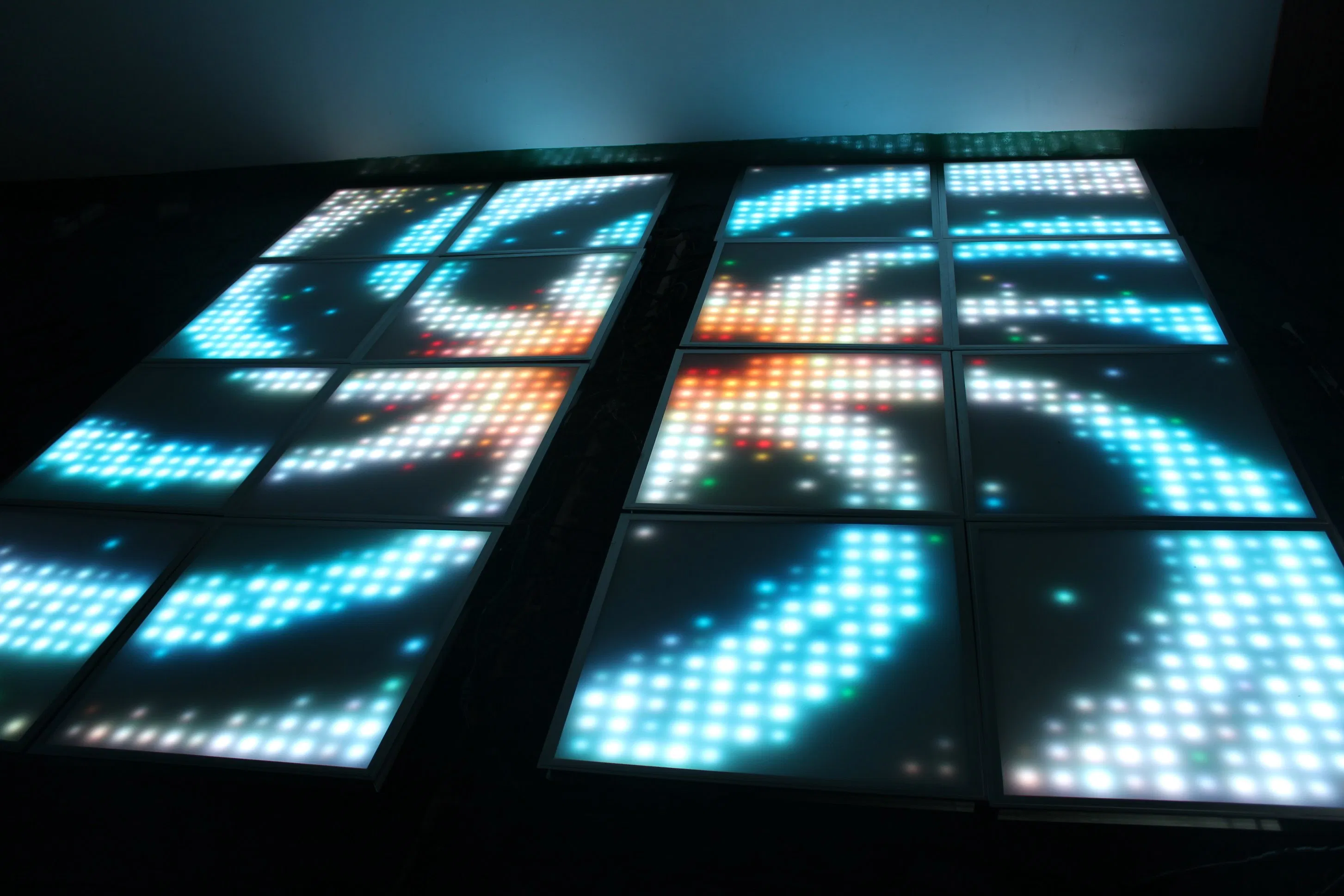 Customized Ceiling Decorative Milky Shell RGB DMX Wall LED Panel Lighting