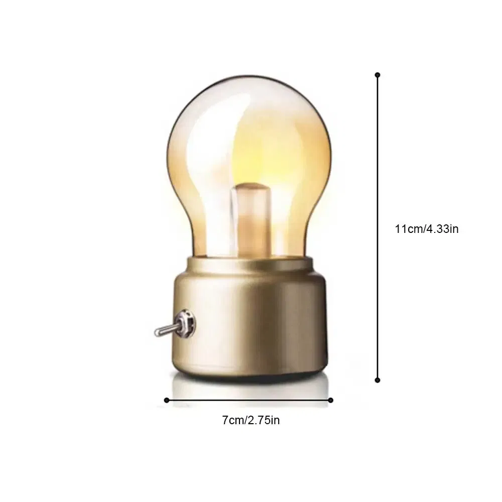 Modern Farmhouse Desk Home Accent Lighting Retro Decorative Ambient Vintage Table Light LED Bulb Lamp