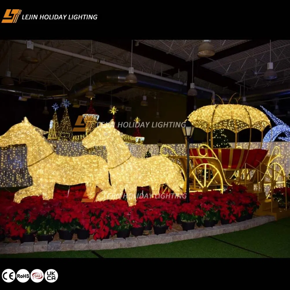 Outdoor Waterproof Holiday Shopping Mall Decorative Lighting Carriage