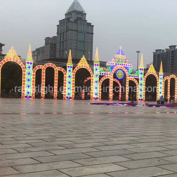 LED Castle Lighting LED Holiday Decorative Lighting Project with Controlling System