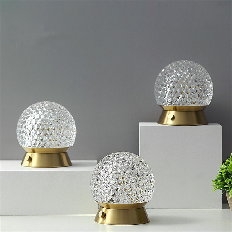New Crystal Table Light Metal Star Desk AMP Restaurant Bar Dinner Decorative Hot Sale Desk Lights Luxury Indoor Decoration Modern Nordic Acrylic LED Lightings