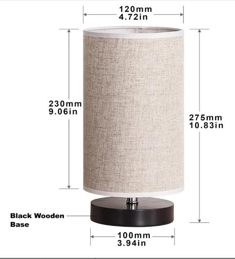Bedside Table Lighting Bedroom Linen Cover Night Light Atmosphere Lamp Nordic Modern Decorative
