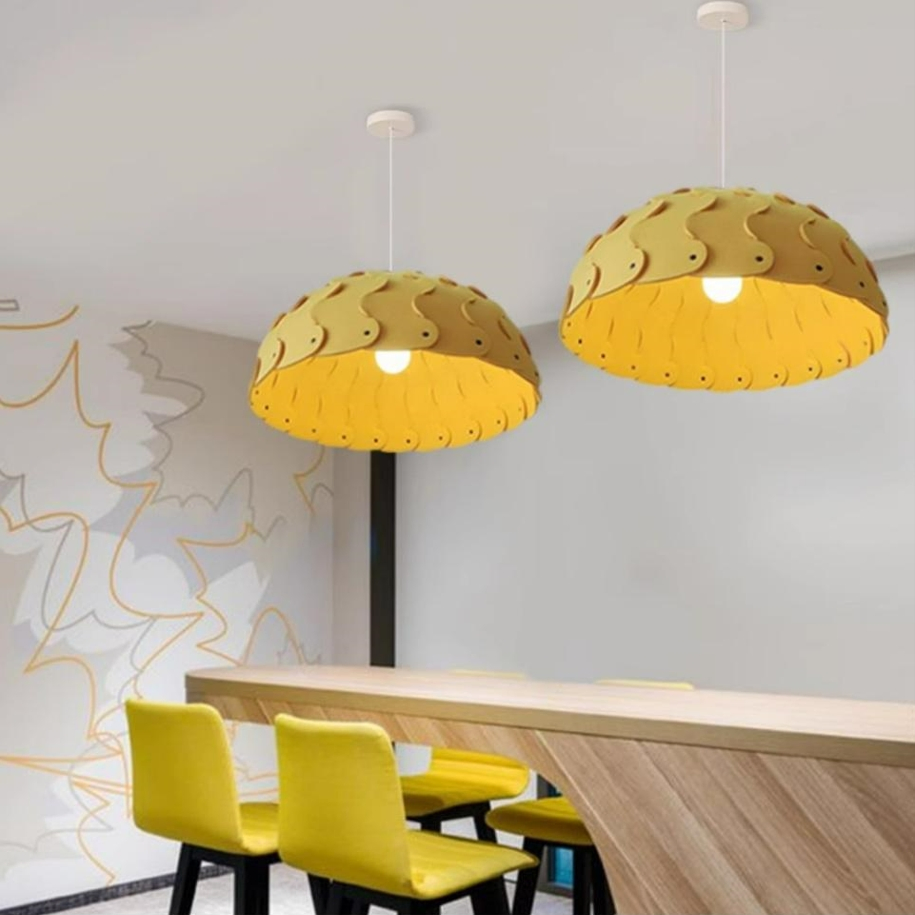 Customized Engineering Sound-Absorbing Felt Large Chandelier Fashion Design Living Room Office Restaurant Decorative Lighting
