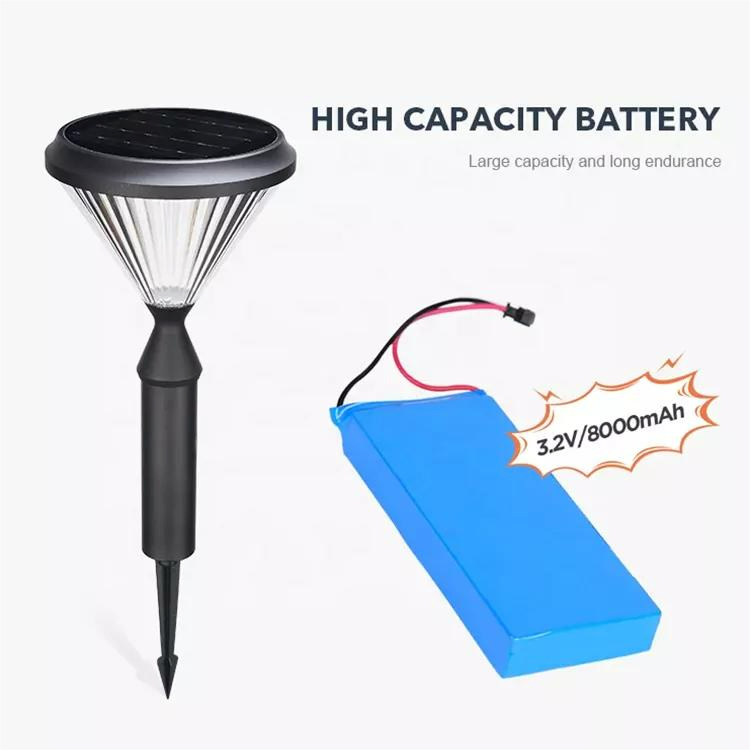CE Aluminum IP65 Solar Powered LED Patio Floor Light for Garden Outdoor Post Lamp Decorative for Lawn Exterior House Street