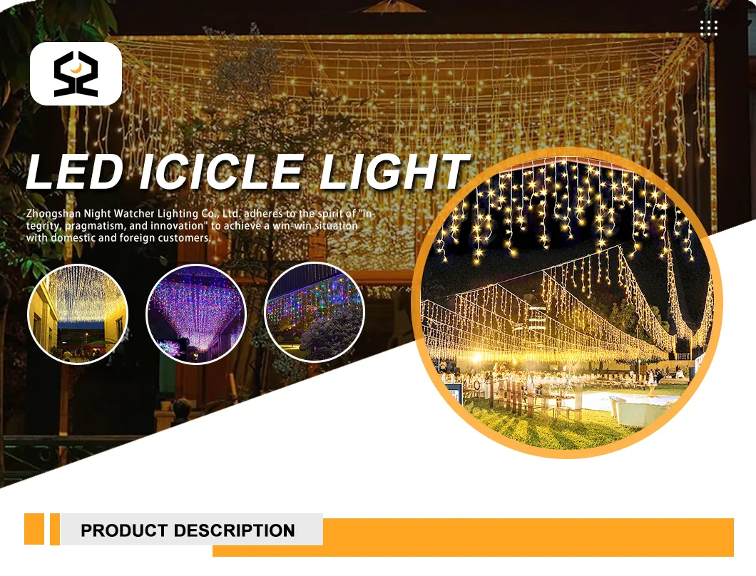 LED Icicle Light Banner