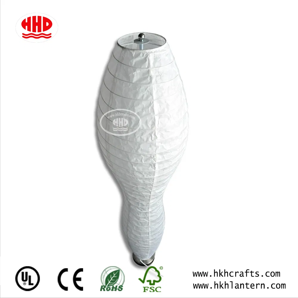 Hkh Wholesale Special Design Fancy Energy-Saving Bedroom Decorative White Paper Floor Lamp Lighting