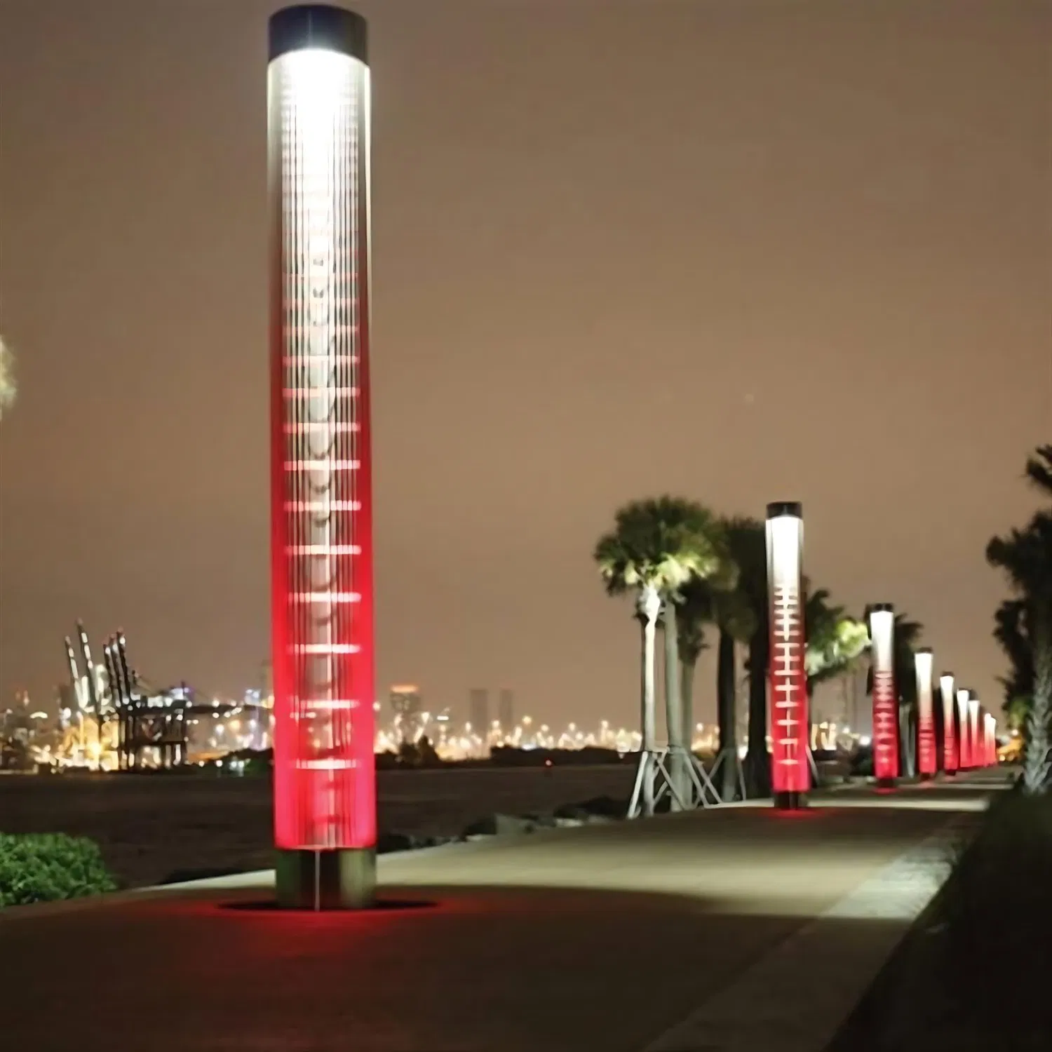 Urban Street Light Pole Made of Stainless Steel for Municipal Lighting Projects