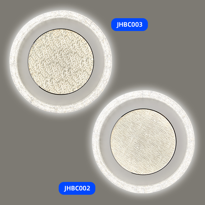 Indoor Modern LED Ring Ceiling Lamp Acrylic Metal High Brightness AC Powered for Living Room Bedroom Decorative Home Lighting
