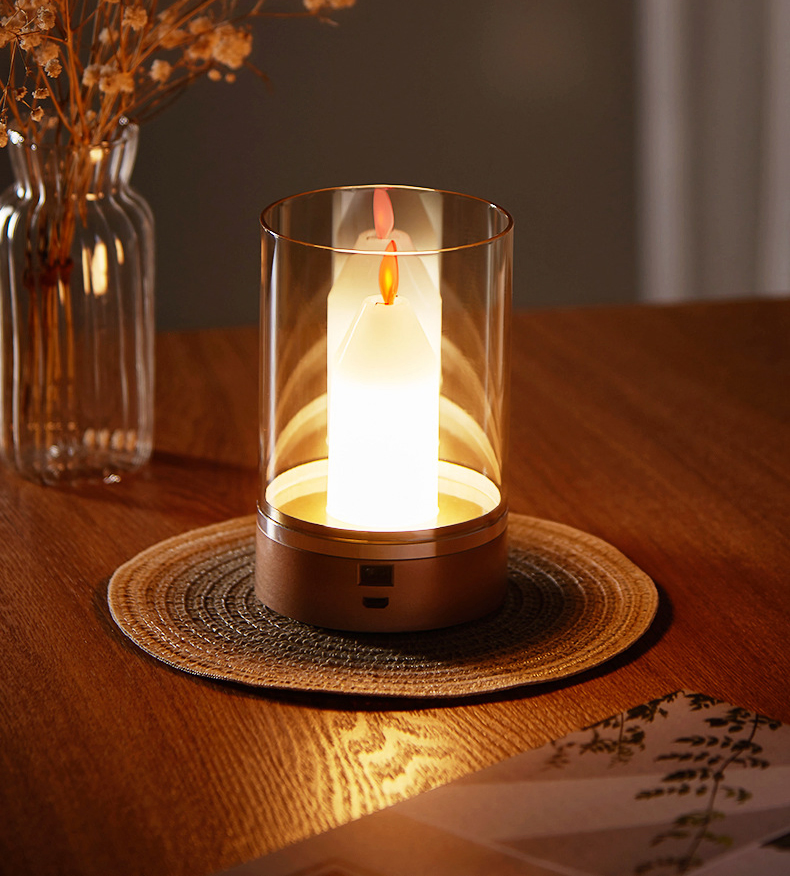 LED Ambient Light Decorative Lamp Table Lamp Bedroom Romantic Sensor Lamp Bedside Lamp Candle Light
