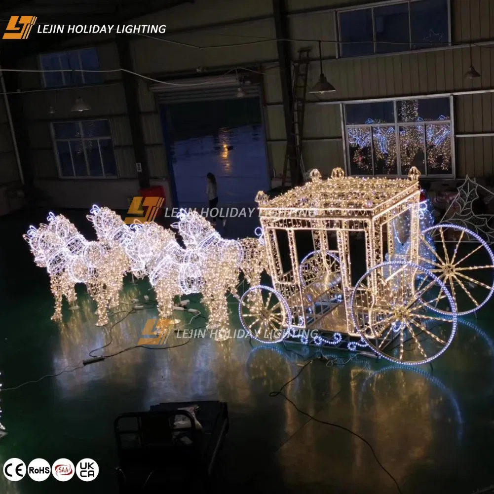 Outdoor Waterproof Holiday Shopping Mall Decorative Lighting Carriage