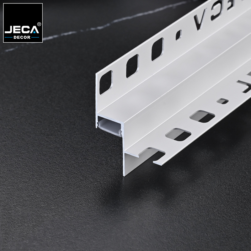 JECA Perforated 6063-T5 Aluminum LED Ceiling Profile New LED Light Coving Trim Easy Install Ceiling Decoration