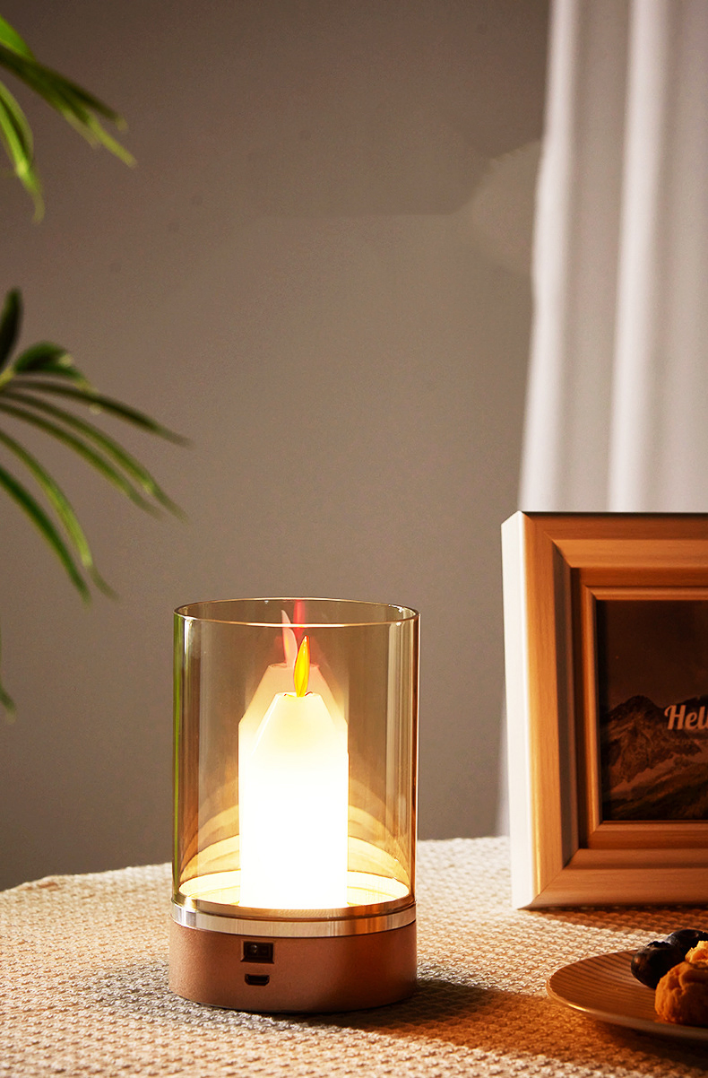 LED Ambient Light Decorative Lamp Table Lamp Bedroom Romantic Sensor Lamp Bedside Lamp Candle Light