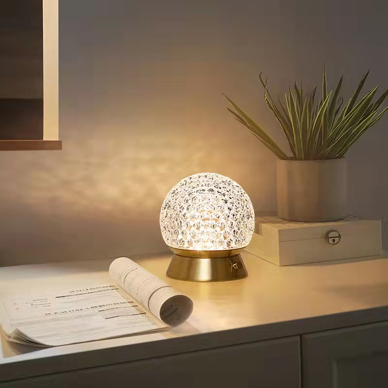 New Crystal Table Light Metal Star Desk AMP Restaurant Bar Dinner Decorative Hot Sale Desk Lights Luxury Indoor Decoration Modern Nordic Acrylic LED Lightings