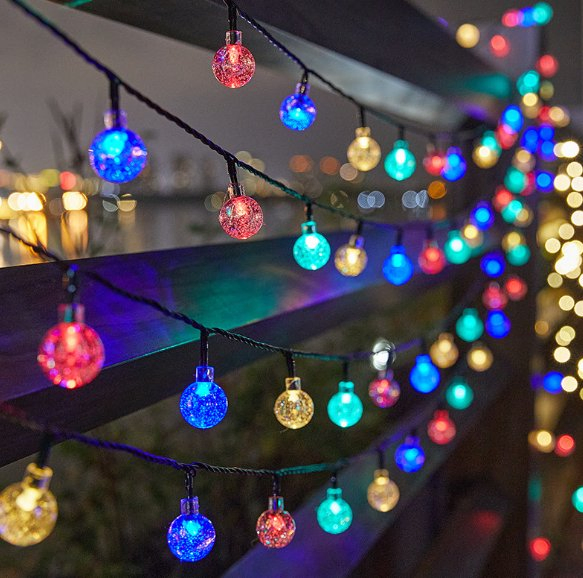 220V High Quality Decorative Round Ball Christmas String Lighting