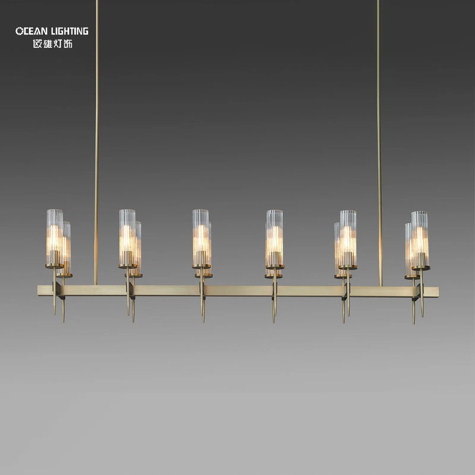 Living Room Lamps LED Bedroom Metal Decorative Pendant Light Chandelier Lighting