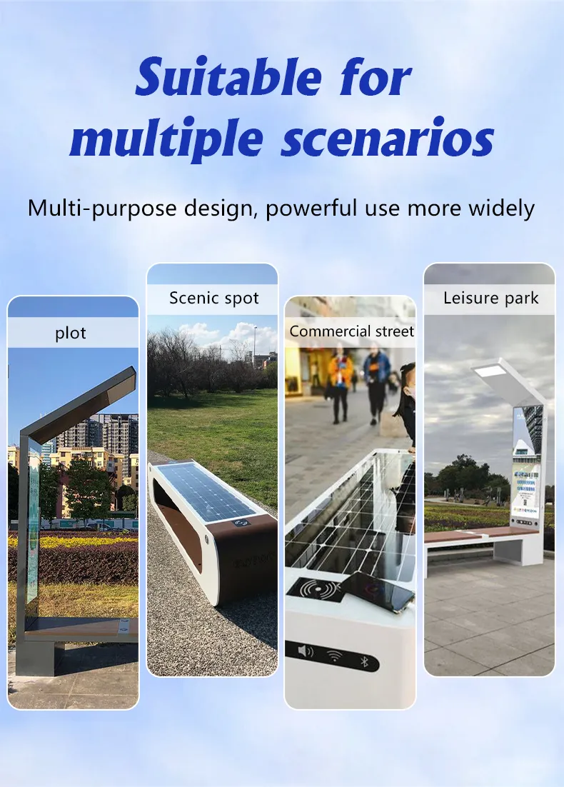Solar Smart Park Bench 5