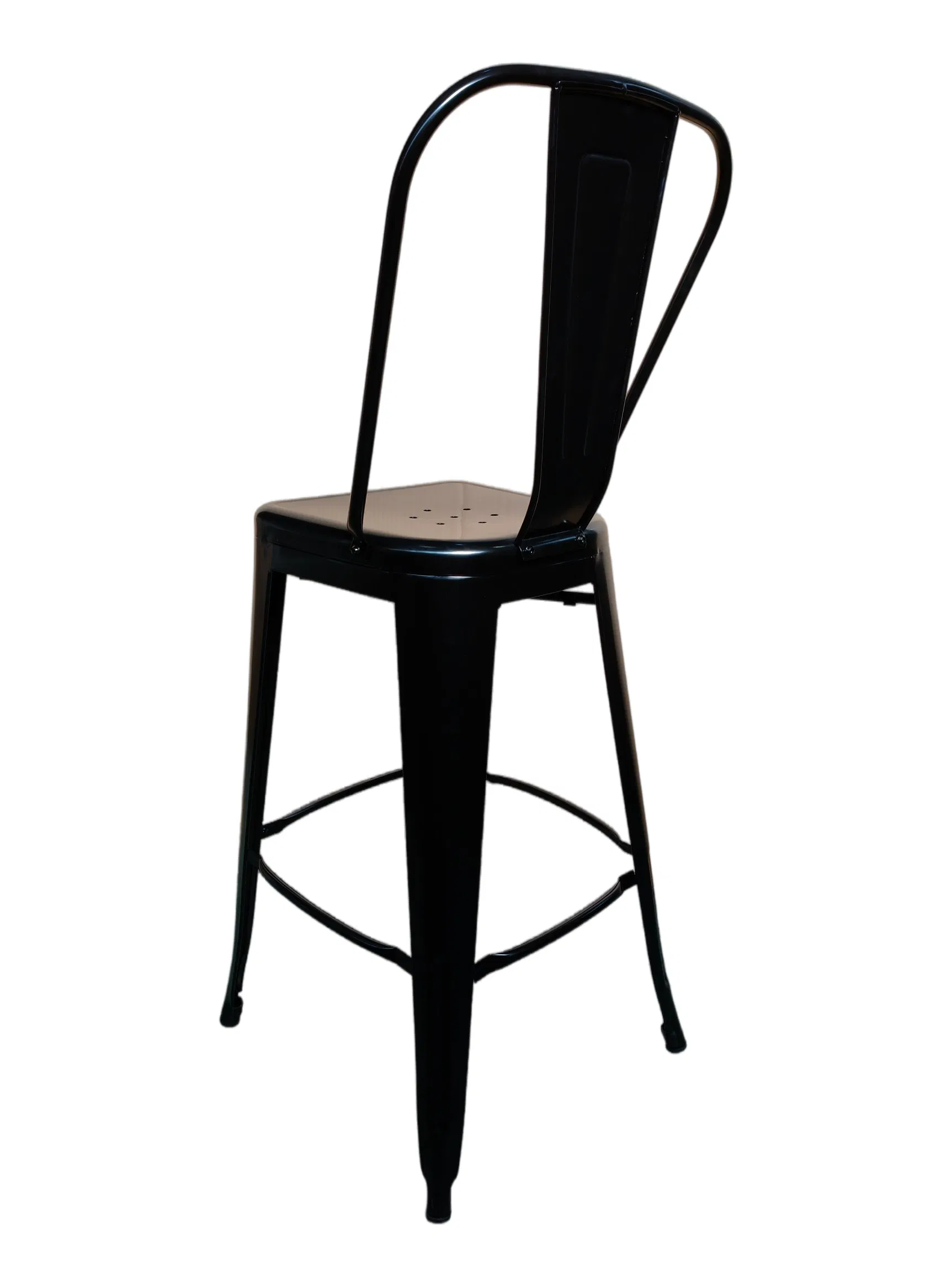 Heap Price Classic colorful High Back Metal Bar Stool Chair