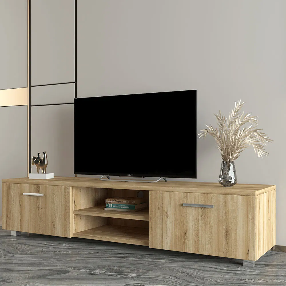 Minimalist Floating TV Stand Cabinet with Shelves for Modern Home Furniture