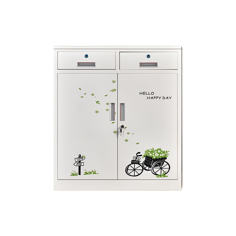 High Quality Dining Room Metal Storage Cabinet Sideboard in White Color