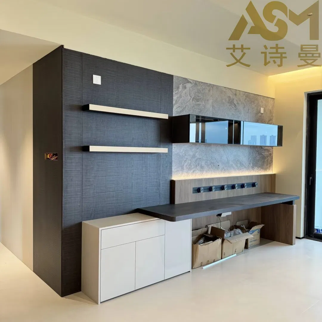 Chinese Factory Nordic Solid Wood Rattan Door Sideboard Modern Storage Customized Buffet Cabinet Storage Oak Rustic Buffet Sideboard