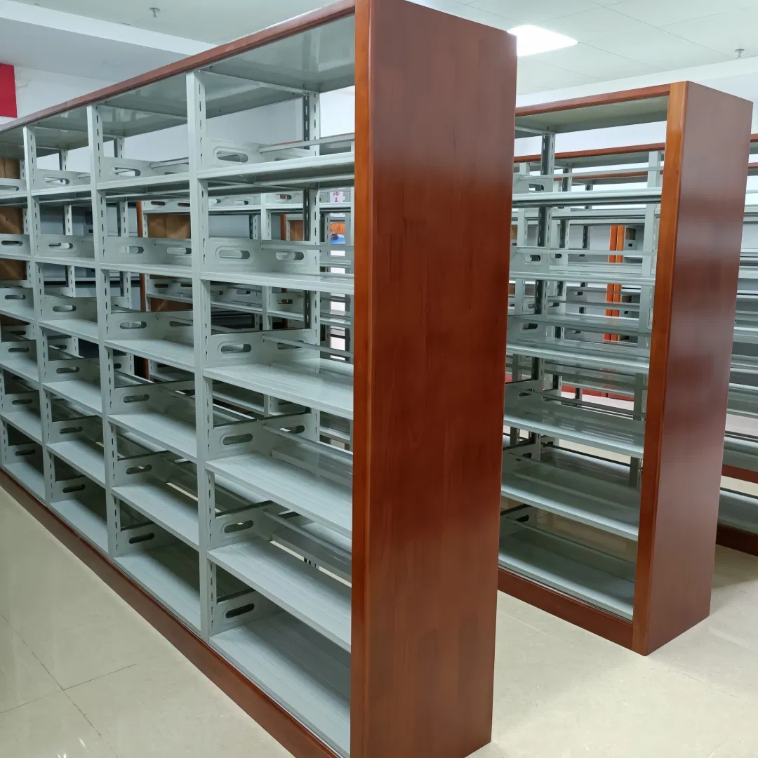 Versatile Metal Shelving Unit for Secure Book Display