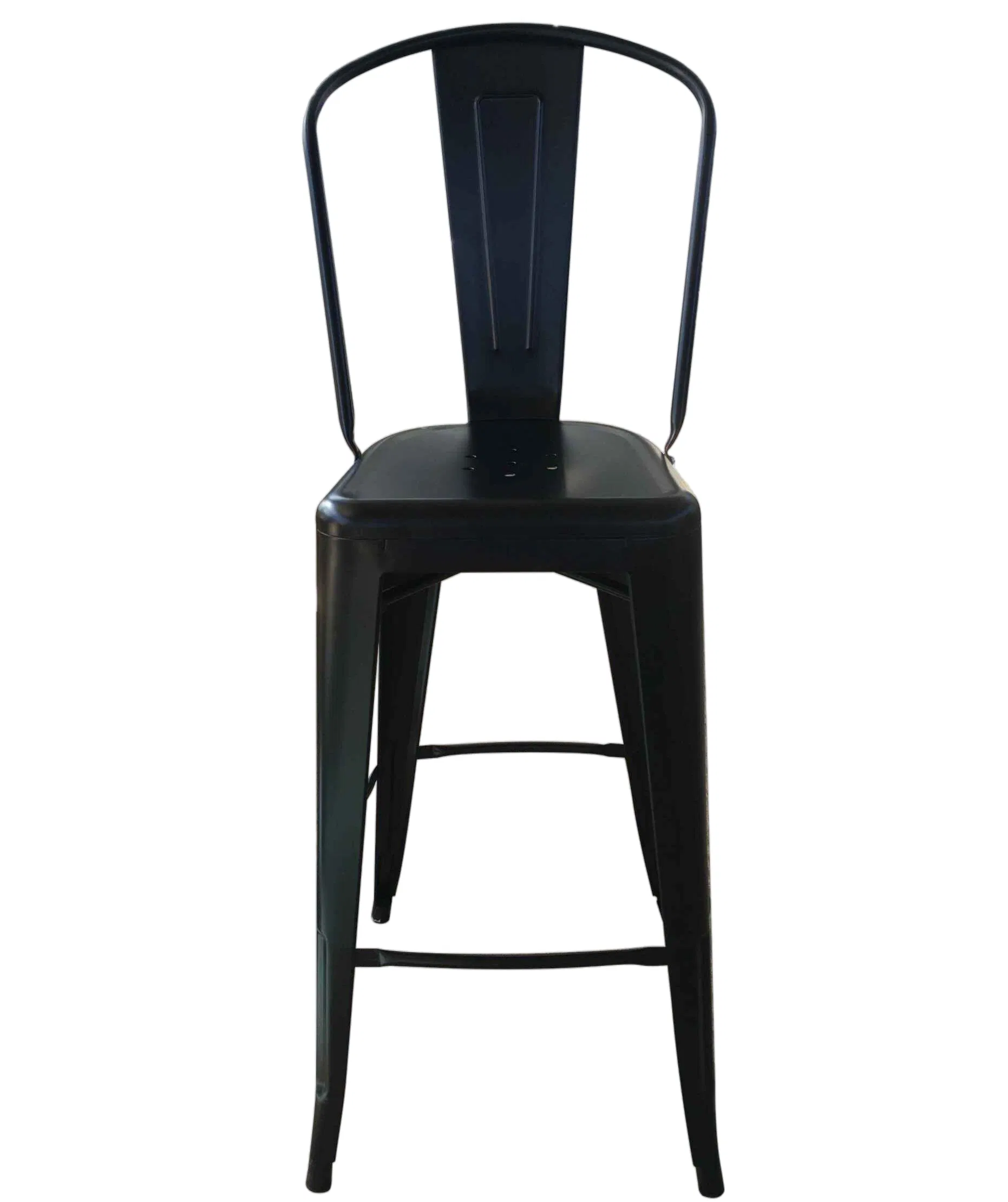 Heap Price Classic colorful High Back Metal Bar Stool Chair