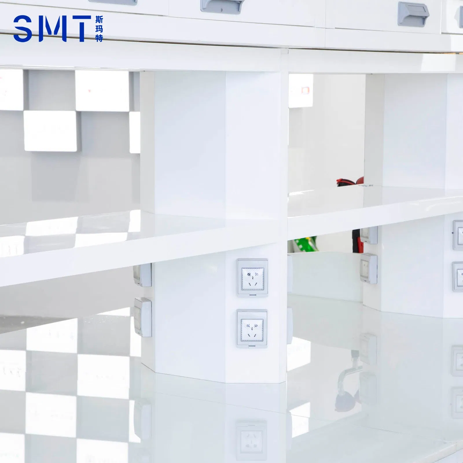 Industrial-Grade Chemical-Resistant PP Non-Conductive Lab Epoxy Lab Furniture Workbench