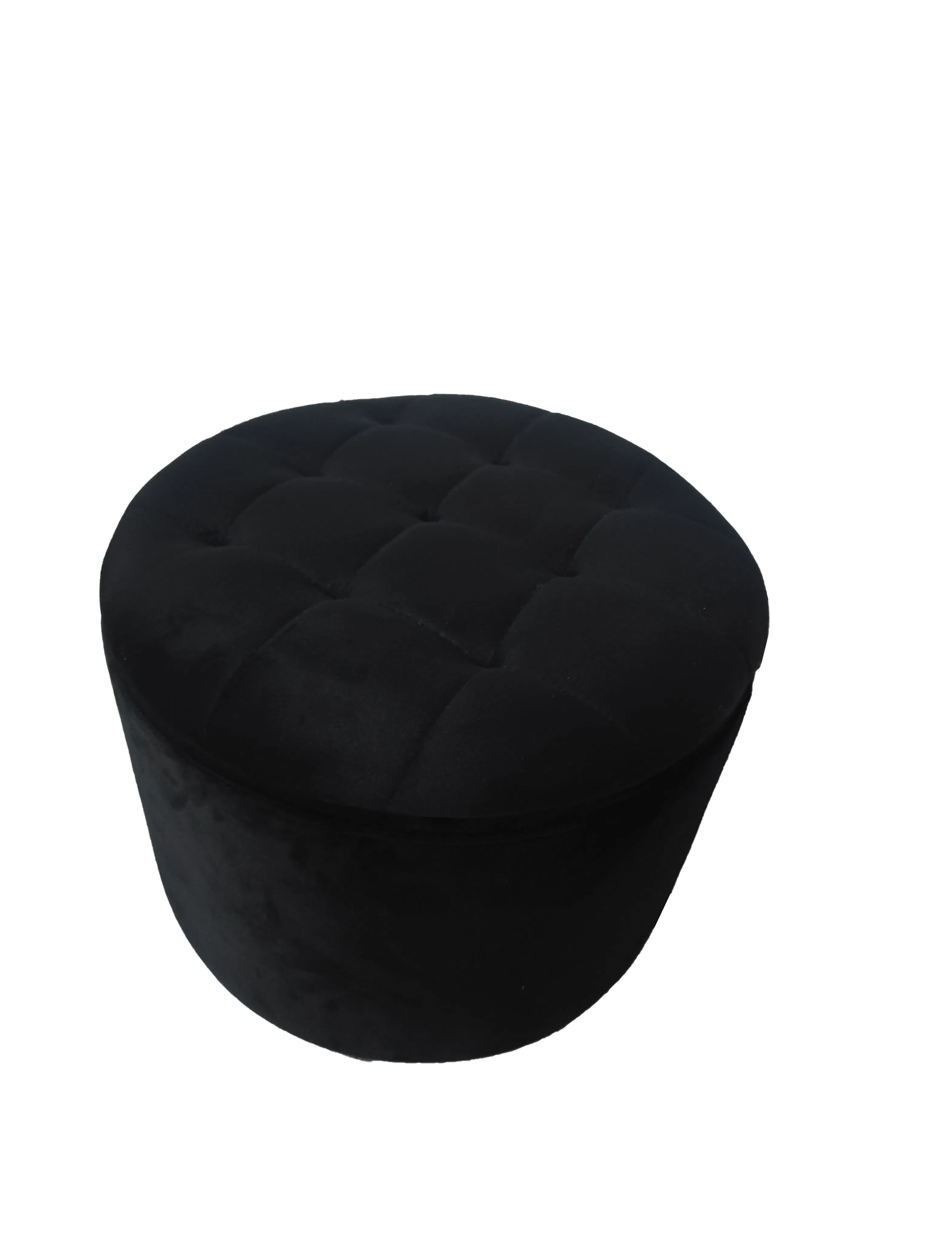 Factory Outlet Velvet Footstool Ottoman for Elegant Home Decor