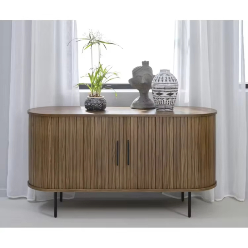 Modern Dining Room Buffet Cabinet Wood Custom Size Adjustable Height Sideboards